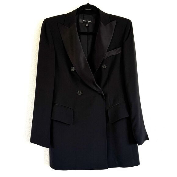 Vintage Emanuel Ungaro Women’s Silk Tuxedos Blazer EUC - Picture 4 of 16